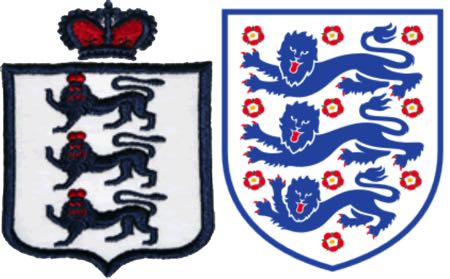 England's first logo and their most recent