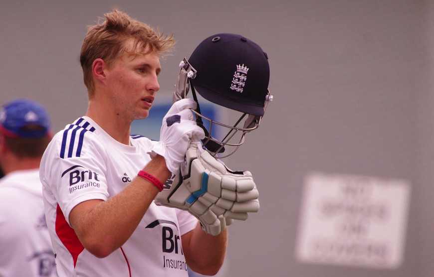 Joe Root looking worried