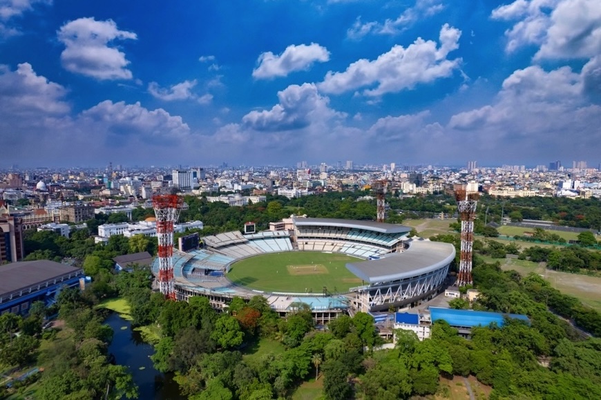 Eden Gardens in Kolkata, India